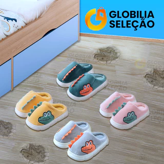 Pantufa Chinelo De Casa Infantil Menino Menina Pelúcia Confortável Inverno KT0647CRO em Oferta na Shopee