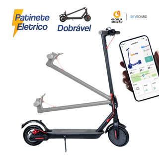 Patinete elétrico Scooter Dobrável 8,5 polegadas com Bluetooth Alta velocidade Longo alcance Alta capacidade de carga