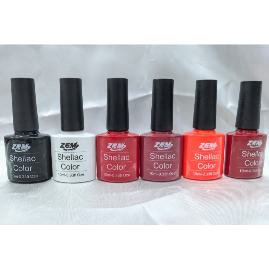 Kit Esmalte Em Gel Shellac 0.33fl Oze 10ML Zem | Shopee Brasil