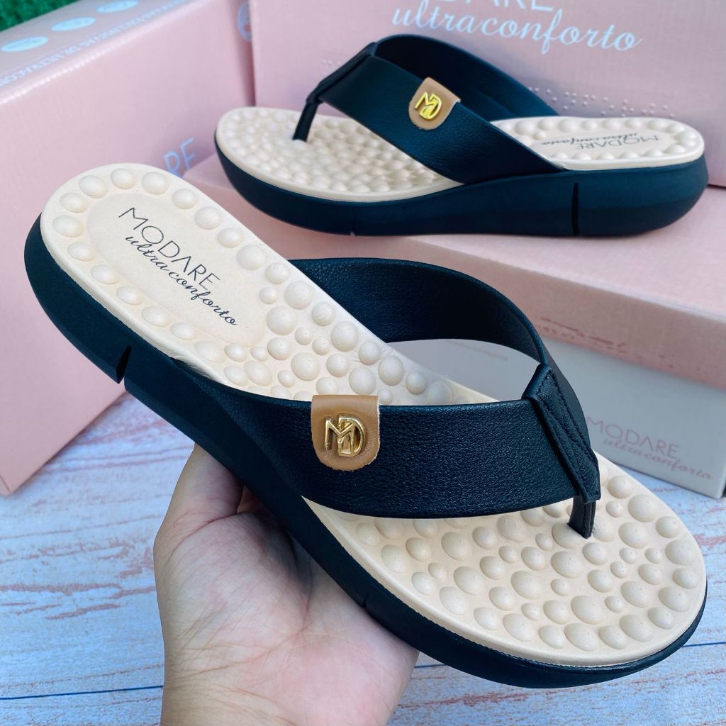 Chinelo Tamanco Modare Ortopédico Esporão Feminino Macio Confortável