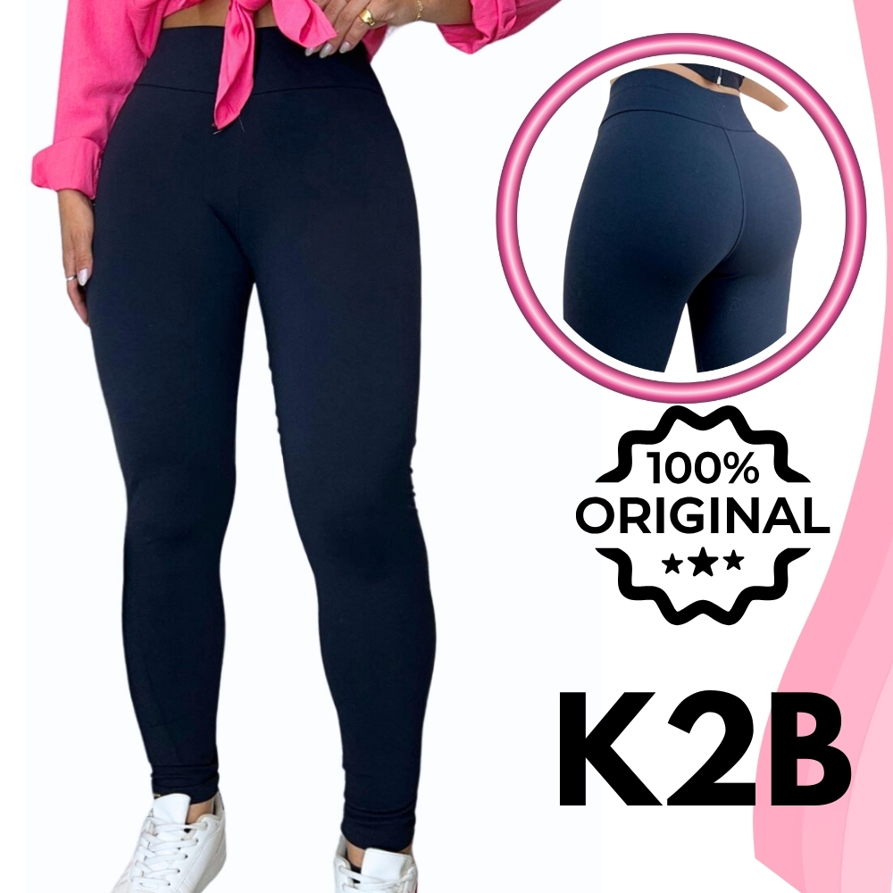 Calça Legging K2b Feminina Original Tecido Grosso | Shopee Brasil