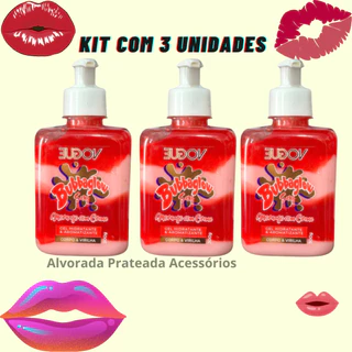 Creme Hidratante Bubba  Gel  Aromatizante Beijável Morango Melancia para Corpo e Virilha 300g em Oferta na Shopee