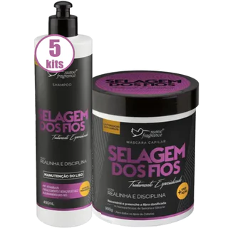 5 Kit Selagem dos Fios Suave Fragrance Cauterização e Realinhamento