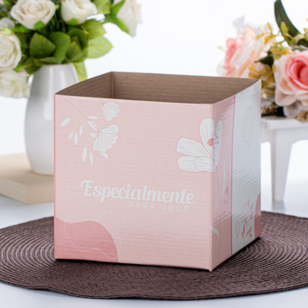 Caixa Quadrada Dia das Mães Para Flores e Presentes Grande | Coleção Especialmente (05 unidades) em Oferta na Shopee