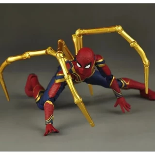 Homem aranha de brinquedo 16 cm, com garra e luz