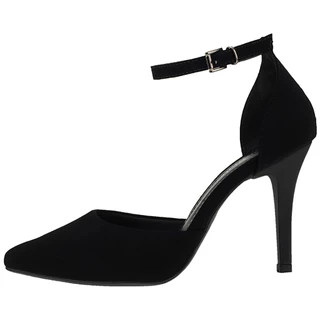 Sapato Scarpin Feminino Bico Fino Salto Agulha Stiletto Shekinah Saia e Blusa Confortável Moda