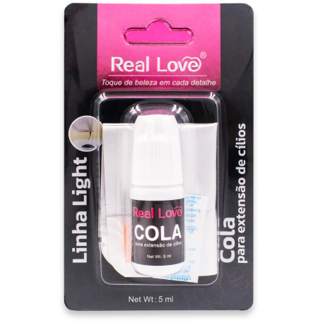 Cola para Extensão de Cílios Fio a Fio - Real Love - Cola profissional ...