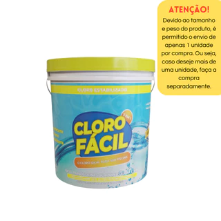 Cloro Fácil Ultraclor 3 em 1 10kg – Tratamento Completo para Piscinas
