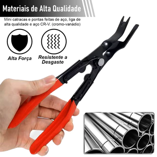 Kit 3 Ferramentas 2 Chaves Alicate Removedor Forro Carro