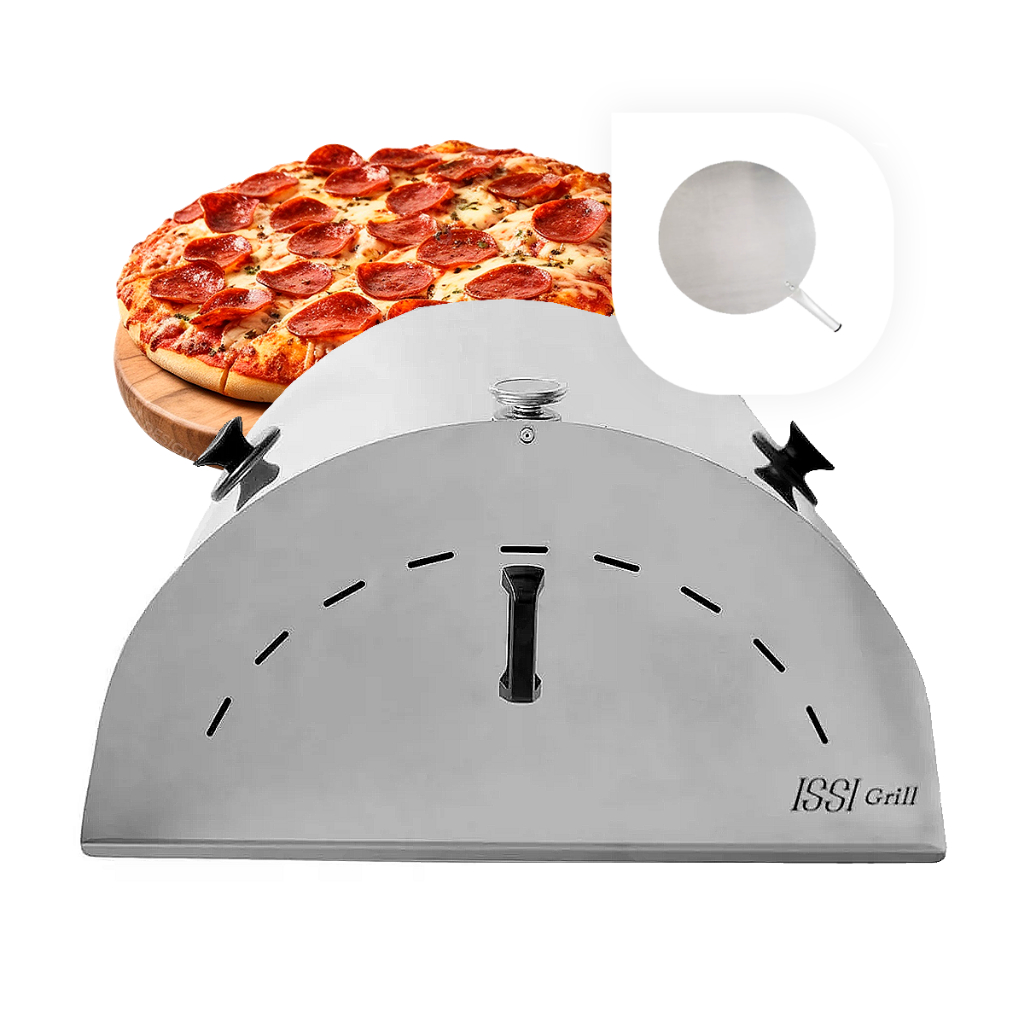 Forno de Pizza Costela Grande em Inox para Churrasqueira com