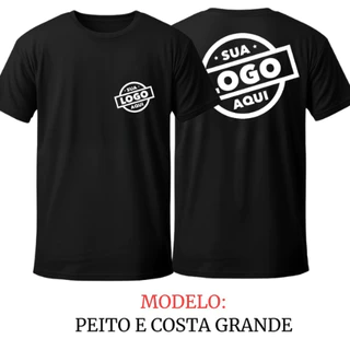 Camiseta Personalizada Com Sua Logo - 100% Algodão Premium