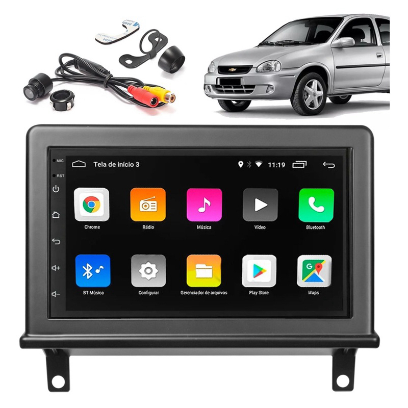 Multimidia Android Auto Carplay Mp5 Corsa Classic Wind Super | Shopee ...
