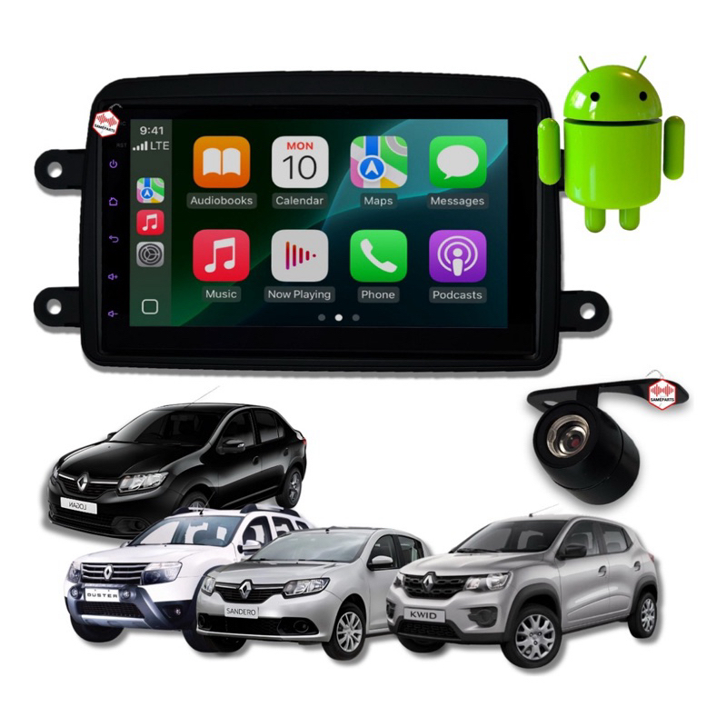 Central Multimidia Mp5 Android Auto CarPlay Renault Logan Duster ...