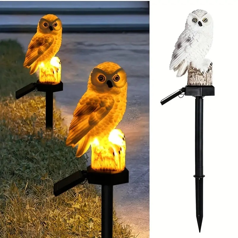 Luz Solar Decoração De Coruja De Jardim Luz Solar Atmosfera Luz à Prova D'água