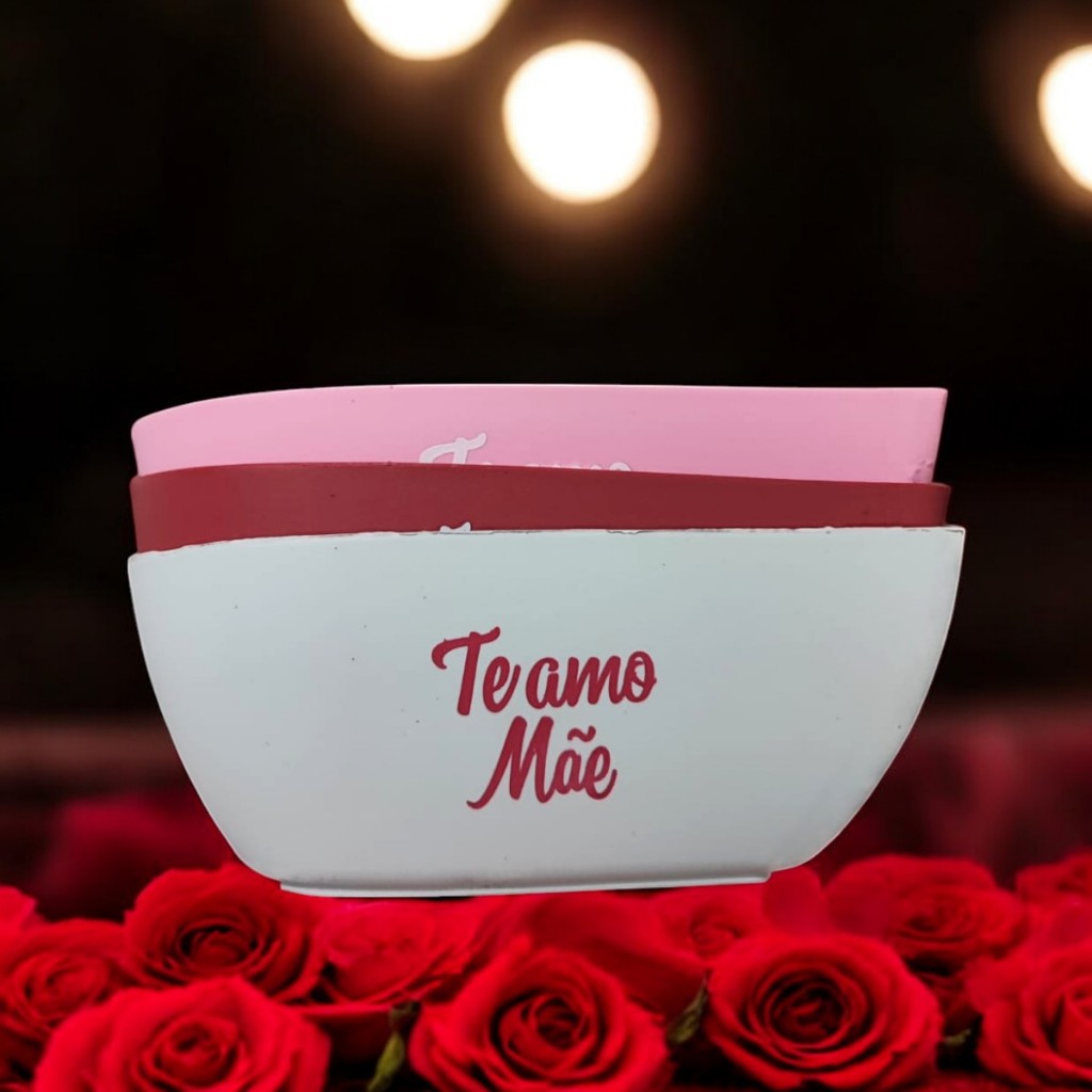 Kit 10 Petisqueiras coração te amo mãe dia das mães brindes presentes lembrancinha plástico em Oferta na Shopee