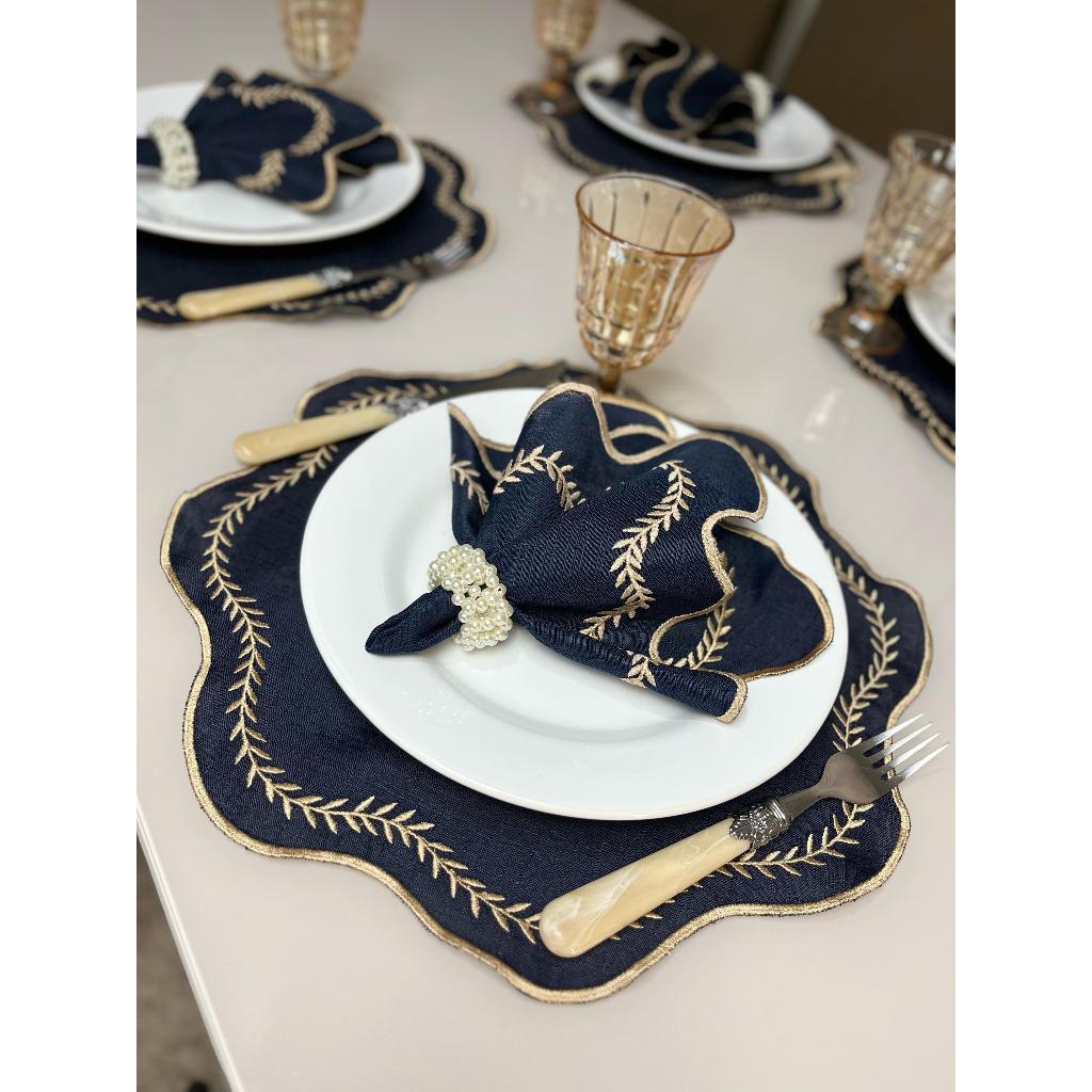 Kit Jogo Americano 4 Pçs Souplats Mesa De 2 Lugares Para Casal