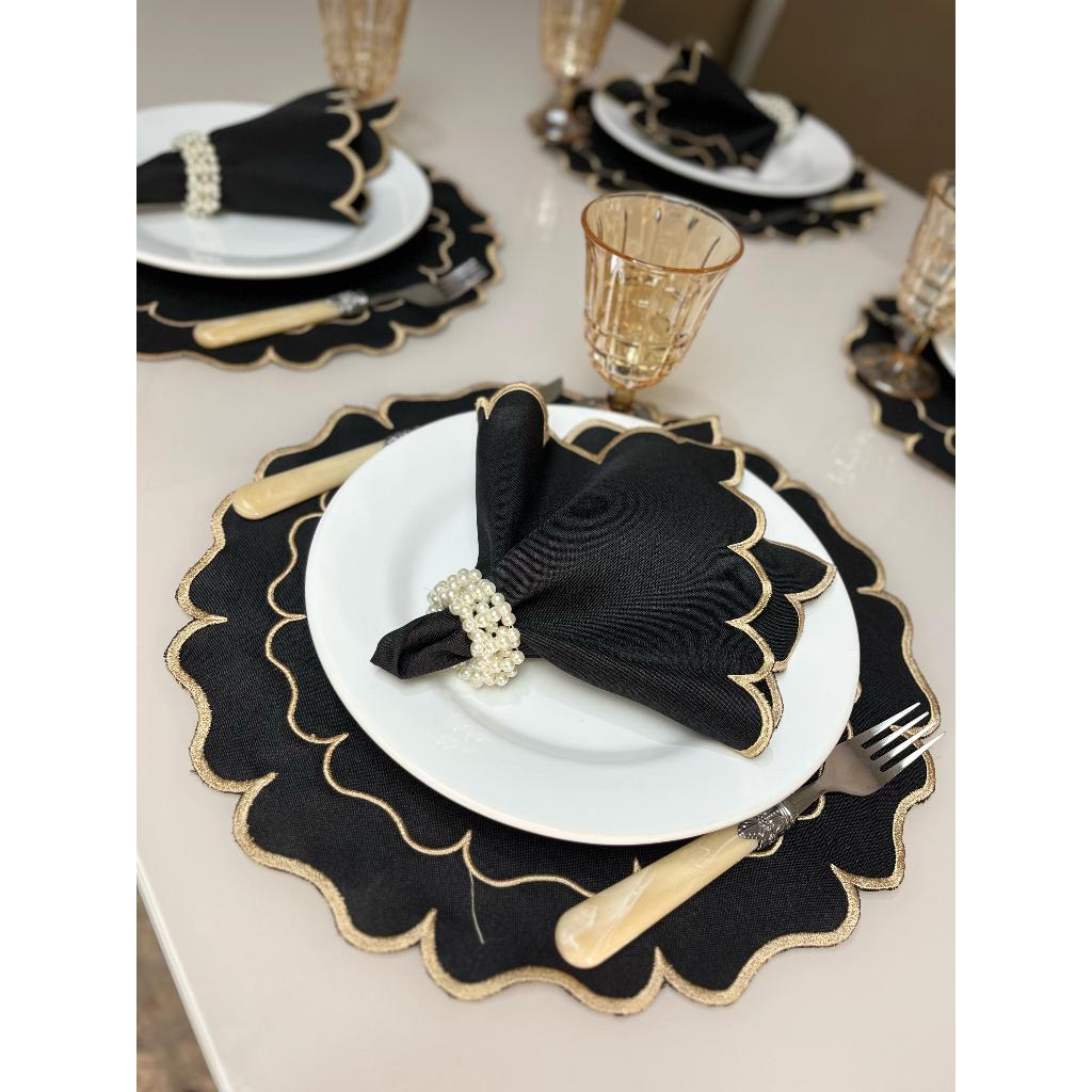Kit Jogo Americano 4 Pçs Souplats Mesa De 2 Lugares Para Casal