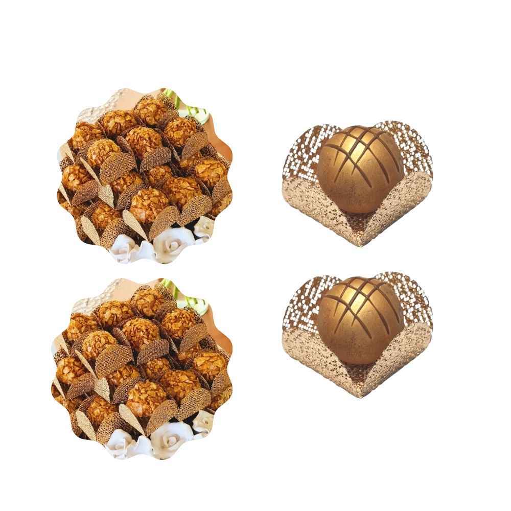 Kit 100 Forminhas P/ Doces Caixetas Em Tela Escócia Jufiori +15 cores Ideal para Brigadeiros.