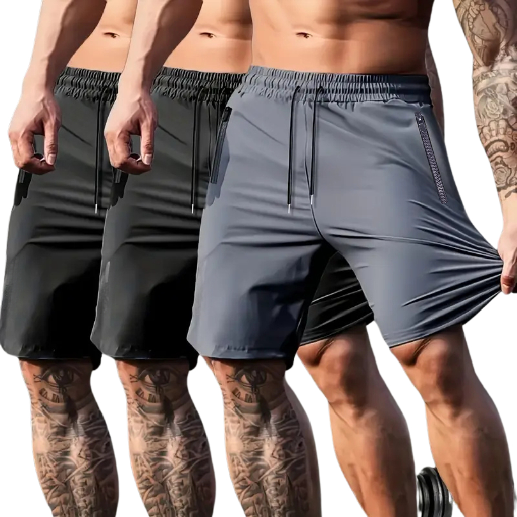 Kit Shorts Masculino Com Ziper Anti-Furto Bermuda masculina