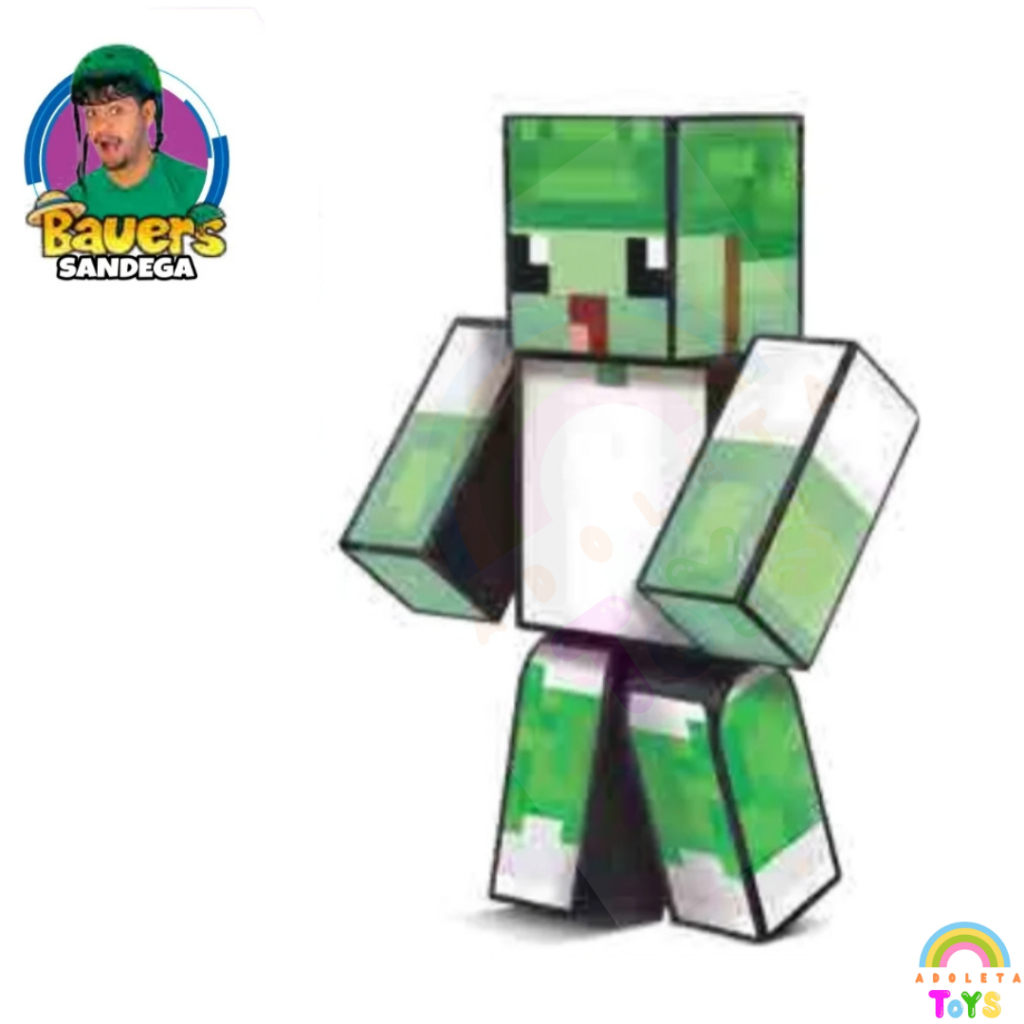 Boneco Bauers Sandega 25 cm Youtubers Gamer Minecraft Original | Shopee ...