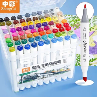 12/24/36 Cores touch marker Caneta Marcadora Com Ponta Dupla/Pintura De Arte/Aquarela/Escritório em Oferta na Shopee