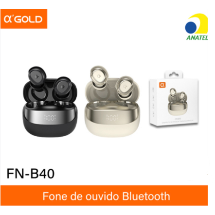 Fones de Ouvido Bluetooth A'GOLD FN-B40