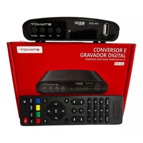 Conversor e gravador Tv De Sinal Analógico Para Digital Hdtv tomate