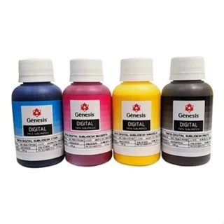 Kit 4 Cores Tinta Sublimatica Gênesis Sublidesk 100ml - ENVIO IMEDIATO