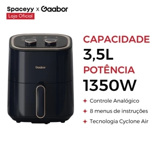 Fritadeira Air Fryer Gaabor Elétrica Sem Óleo 3,5L 1350w