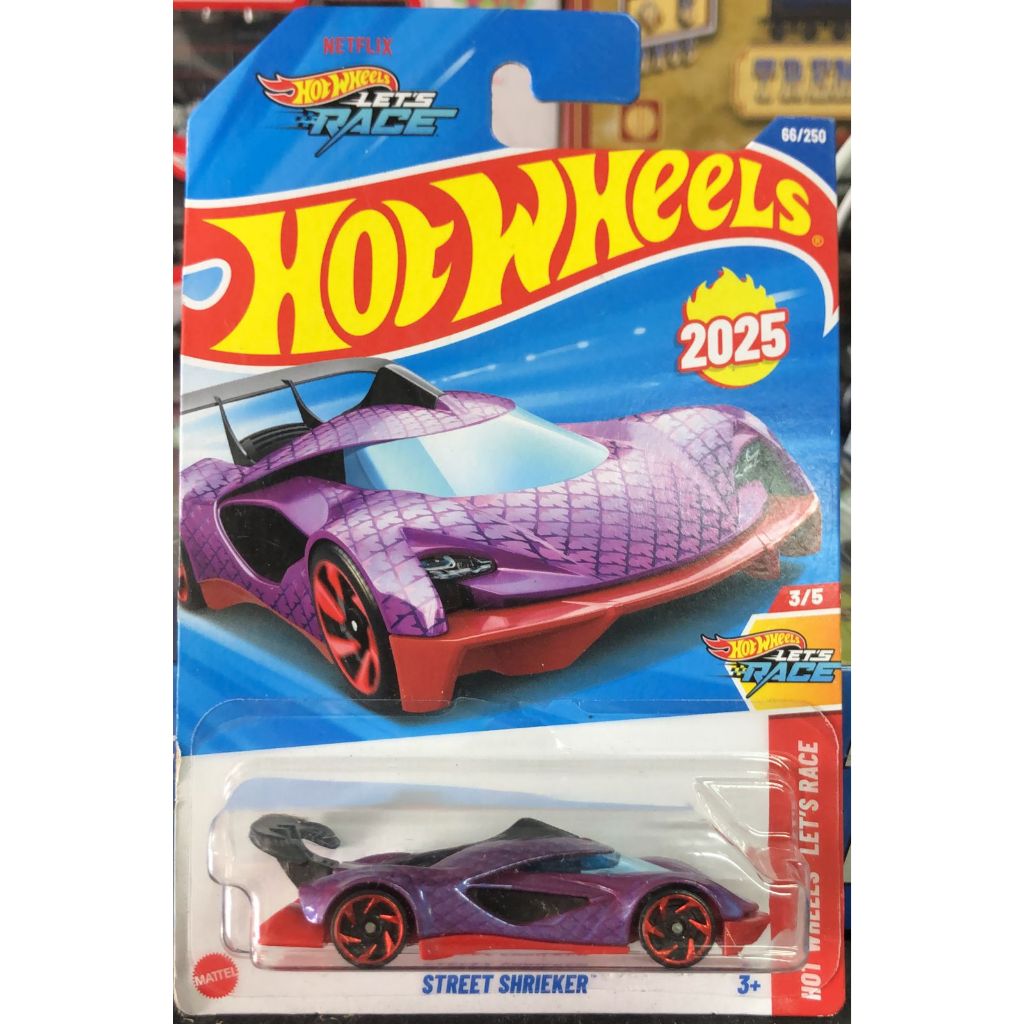 HOTWHEELS NETFLIX LET'S RACE, STREET SHRIEKER, RD-06, ARROW DYNAMIC, HI ...