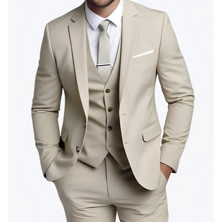 Terno Masculino Italiano Slim Oxford - Paletó+Calça