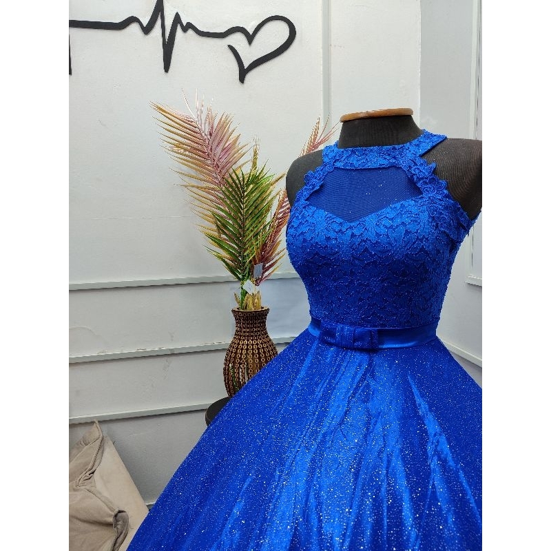 Vestido Debutante 2x1 Azul Marinho Shopee Brasil