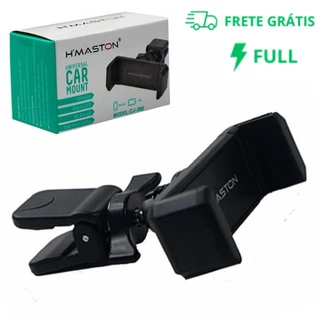 Suporte Celular E Gps Veicular Para Carro Saida de Ar condicionado Grampo Ajustável 360° H'MASTON em Oferta na Shopee