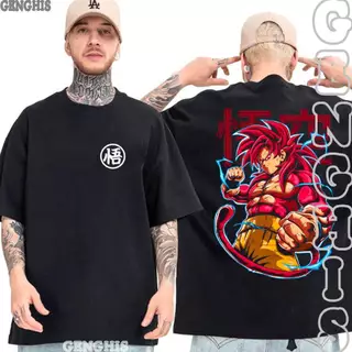 Camisa Goku SSJ4 Dragon Ball Daima Kakaroto Oversized Camiseta Anime Unissex
