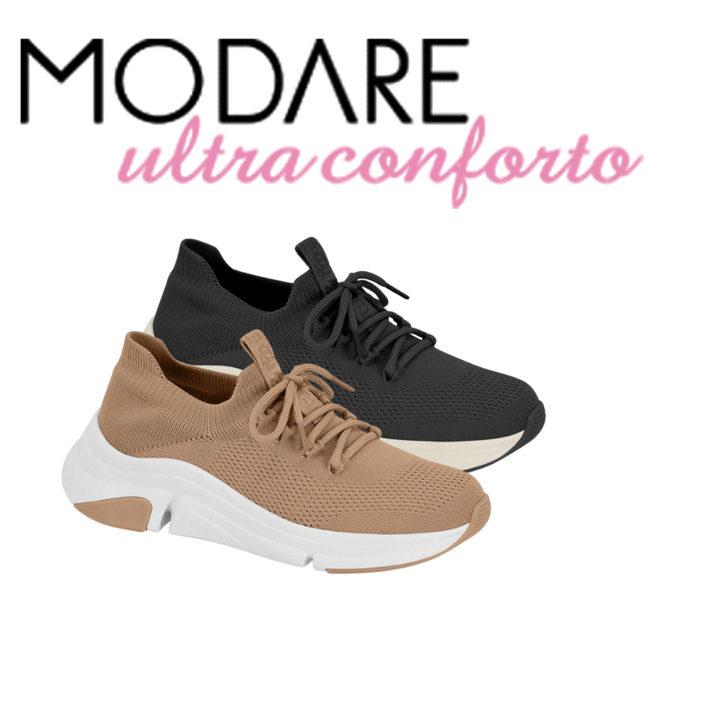 Tênis Modare Feminino Casual UltraConforto Ortopédico Calce Fácil ...