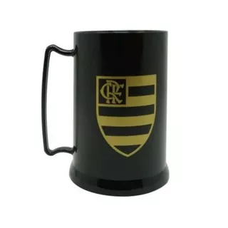 Mini Caneca Flamengo Gel Preta Com Escudo Dourado - UN em Oferta na Shopee