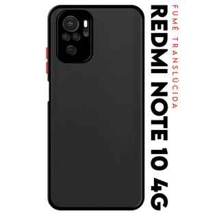 Case Capinha Case Anti Impacto Space Acrílico Translucida Fumê Protetora p/ Xiaomi Redmi Note 10 4g - 10s 4g - Poco M5s
