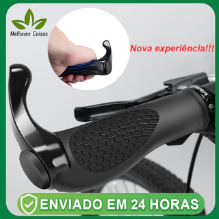 Bar End Manopla Anatomica Guidão Bike Bicicleta Preto