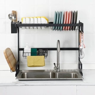 Escorredor De Louça Aço Inoxidável Organizador De Pia Para Cozinha Rack 65CM