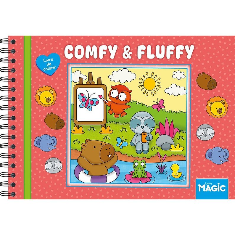 Caderno de Colorir Livro de Pintura Bobbie Goods Cozy Friends Comfy ...