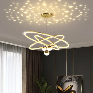Lustre De Teto Nórdico De Luxo Alto Brilho Para Bar De Jantar Loja De Sala De Estar（110/220V ）