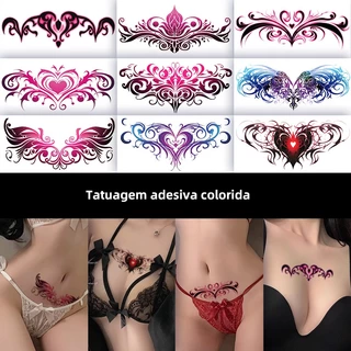 Um conjunto de adesivos de tatuagem íntimos e sexy com longa duração