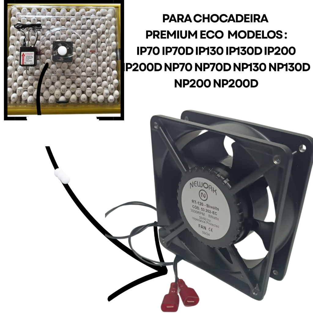 pページ Cooler 120x120mm Ventilador Ventoinha Bivolt 110v 220v Chocadeira