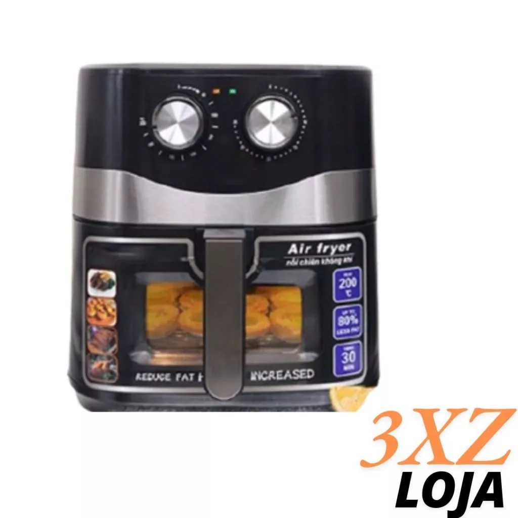 Fritadeira elétrica sem óleo Air Fryer 15L 3XZ LOJA
