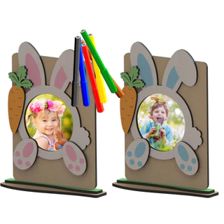 10 Lembrancinhas Páscoa coelhinho Para Colar Foto E Pintar ideal para Escolas em mdf 3mm cru em Oferta na Shopee