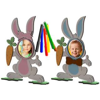 10 Lembrancinhas Páscoa coelhinho Para Colar Foto E Pintar ideal para Escolas em mdf 3mm cru. em Oferta na Shopee