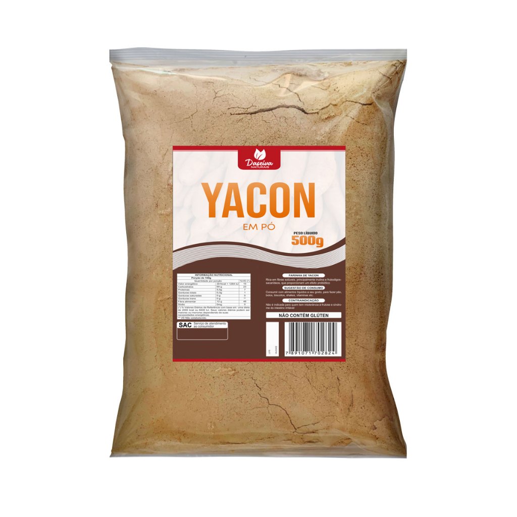 Farinha de Batata Yacon 500g - batata dos diabéticos | Shopee Brasil