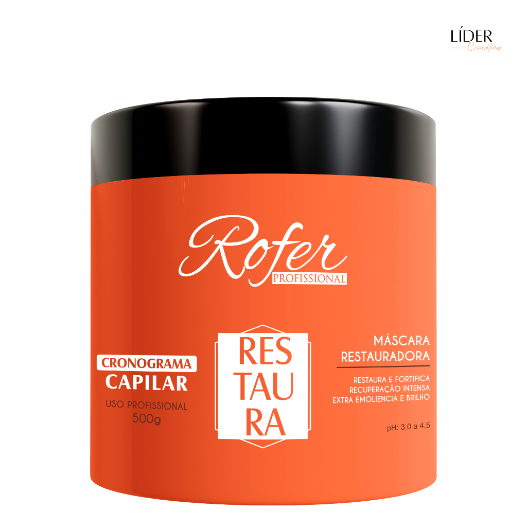 Máscara de Hidratação Restaura 500G Rofer Profissional | Shopee Brasil