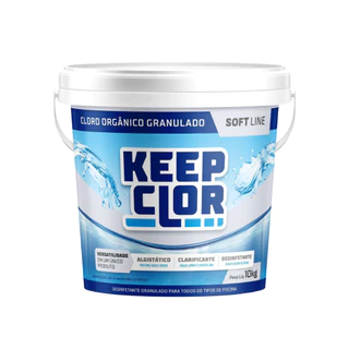 Cloro Orgânico Granulado Soft Line Balde 10kg Keepclor