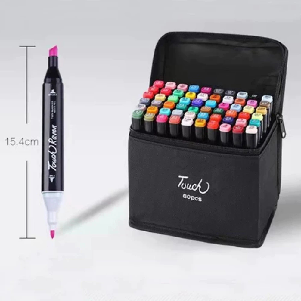 36 Cores Canetas Marcadoras Coloridas Kit Com Ponta Dupla/marcador ...